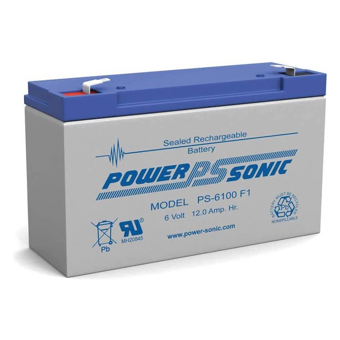 Power Sonic PS-6100 6V 12AH SLA Replacement Battery For Werker WKA6-12F2