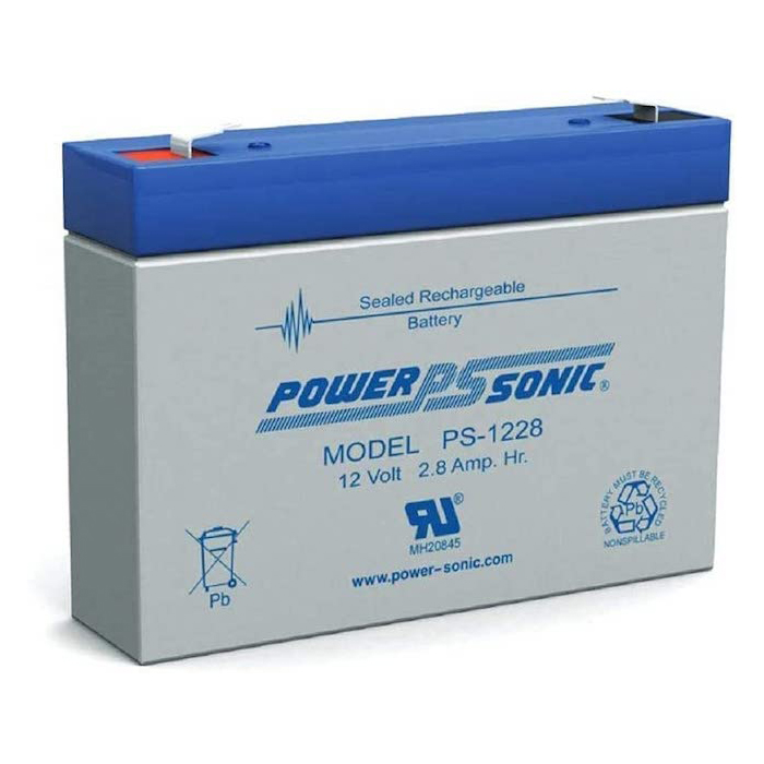 Powersonic PS-1228 12V, 2.8 AH Rechargeable Lead Acid Battery