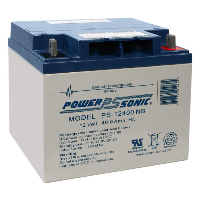 Power Sonic 12V 40Ah SLA Replacement Battery For CSB GPL-12400