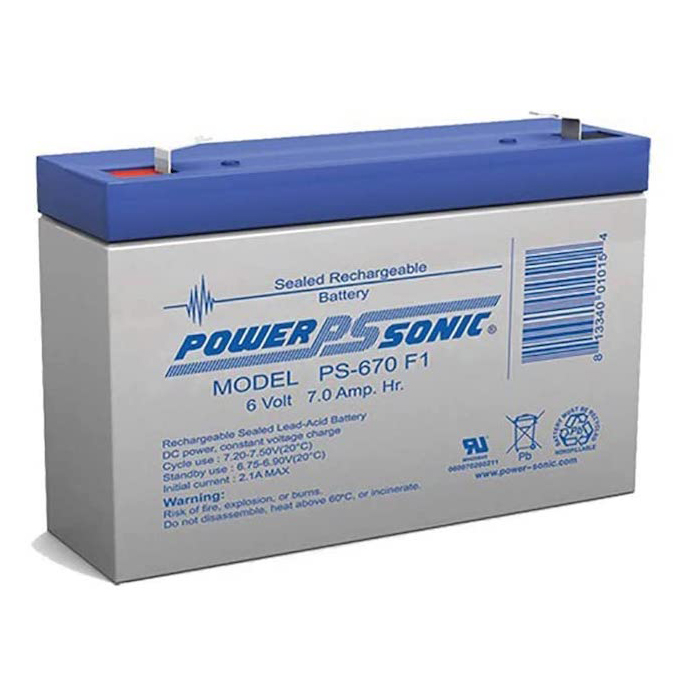 6V 7Ah G670 GP672 ES7-6 LC-R067R2P PS-670 Battery – 2 Pack