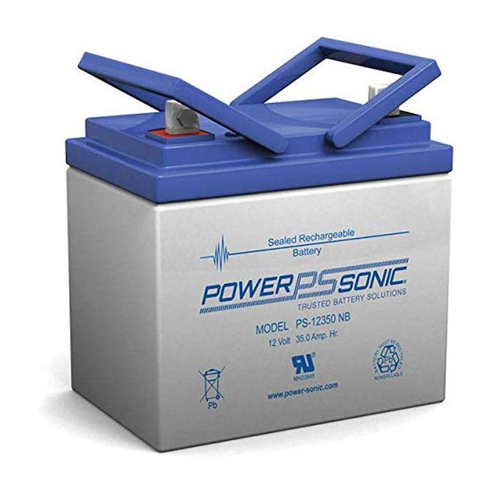 Power Sonic Rechargeable Sealed Lead Acid Battery PS-12350 12V 35.0 AH @ 20-hr. 12V 33.0 AH @ 10-hr