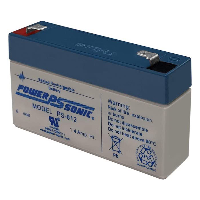 Power Sonic PS-612 6V 1.4AH SLA Replacement Battery For CSB GH613