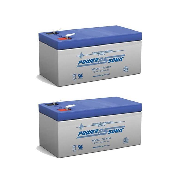 Power Sonic PS-1230 12V 3AH SLA Replacement Battery For MK ES3-12 – 2 Pack