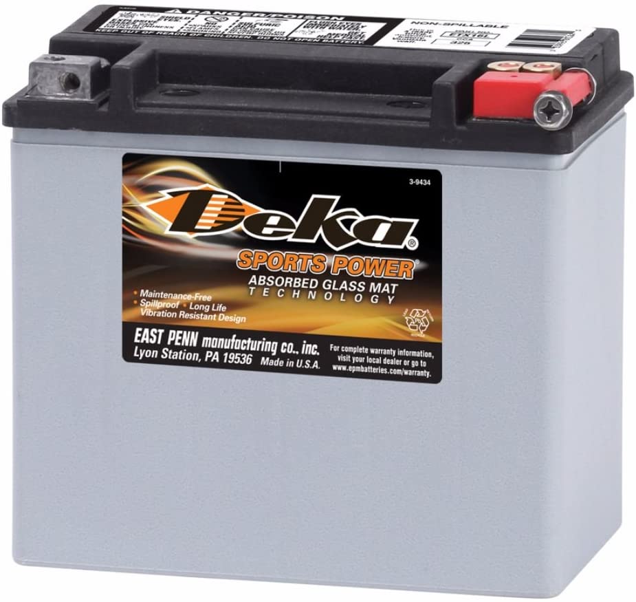Deka ETX16L 12v 325cca AGM Power Sport Battery